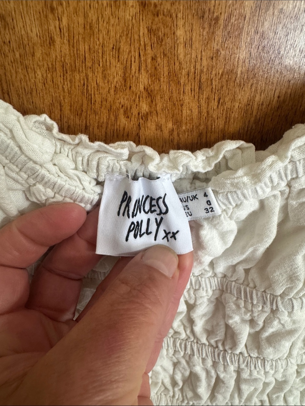 Princess Polly White Smocked Mini Sundress - Picture 2 of 3